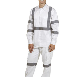 Hi Vis Drop Needle Cott Back Polo Short sleeve