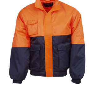 Hi Vis D/N Fleecy Hoodie with Kangaroo Pocket